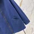「#5054」Loewe Spring and Summer New Color-blocking Series Lapel Mid-length Casual Jacket