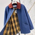 「#5054」Loewe Spring and Summer New Color-blocking Series Lapel Mid-length Casual Jacket
