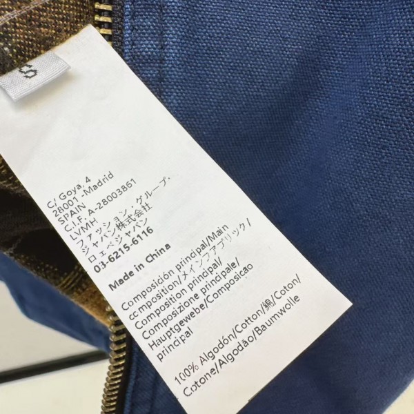 Loewe Spring and Summer New Color-blocking Series Lapel Mid-length Casual Jacket