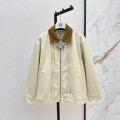 「#5055」Loewe Spring and Summer New Color-blocking Series Lapel Mid-length Casual Jacket