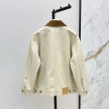 「#5055」Loewe Spring and Summer New Color-blocking Series Lapel Mid-length Casual Jacket