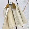 「#5055」Loewe Spring and Summer New Color-blocking Series Lapel Mid-length Casual Jacket