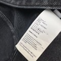 「#5056」Loewe SpringSummer New Vintage Leather Brand Decorated Denim Jacket