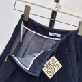 「#5057」Loewe SpringSummer New Vintage Denim Women's Denim Pleated Skirt