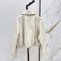 「#5059」Loewe's latest retro and modern design for spring and summer Imported sheepskin Hem drawstring women