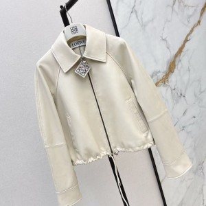「#5059」Loewe's latest retro and modern design for spring and summer Imported sheepskin Hem drawstring women