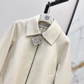 「#5059」Loewe's latest retro and modern design for spring and summer Imported sheepskin Hem drawstring women