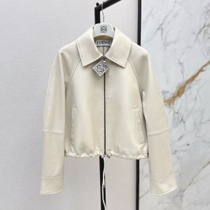 「#5059」Loewe's latest retro and modern design for spring and summer Imported sheepskin Hem drawstring women