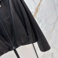 「#5060」Loewe Spring and Summer latest retro modern fashion design imported sheepskin pleated women's jacket