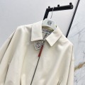「#5062」Loewe Spring and Summer latest retro modern fashion design imported sheepskin pleated women's jacket