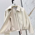 「#5062」Loewe Spring and Summer latest retro modern fashion design imported sheepskin pleated women's jacket