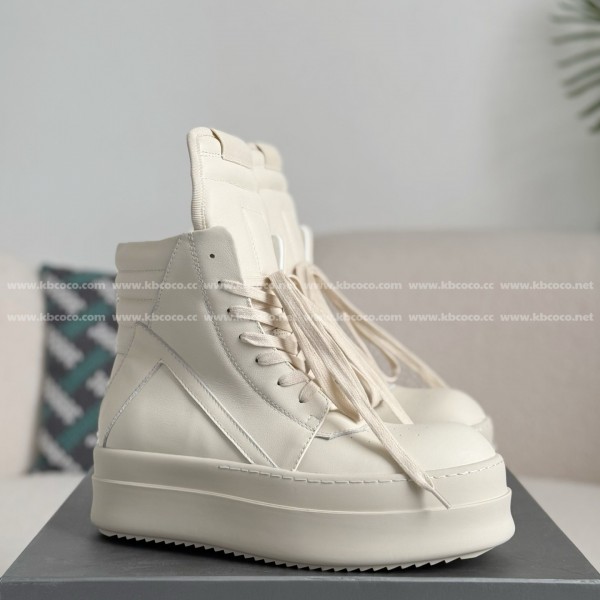 「#5083」RICK OWENSRO GEOBASKET HIGH-TOP FASHION PLIMSOLLS