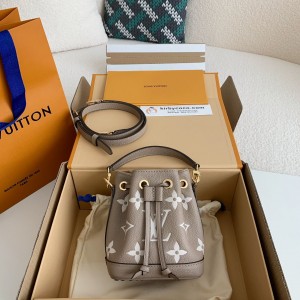 「#1308」Louis Vuitton NANO NOÉ handbag M46291, top quality Size: 13 * 16 * 10cm