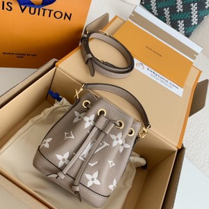 「#1308」Louis Vuitton NANO NOÉ handbag M46291, top quality Size: 13 * 16 * 10cm