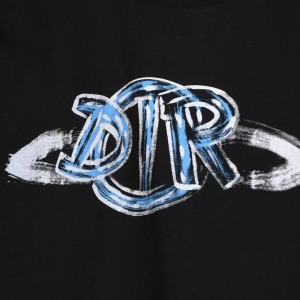 「#5127」Dior 2025 new Starry Sky Graffiti Round Neck T-shirt