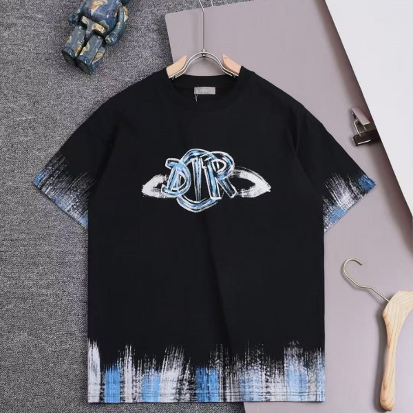 「#5127」Dior 2025 new Starry Sky Graffiti Round Neck T-shirt