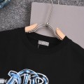 「#5127」Dior 2025 new Starry Sky Graffiti Round Neck T-shirt