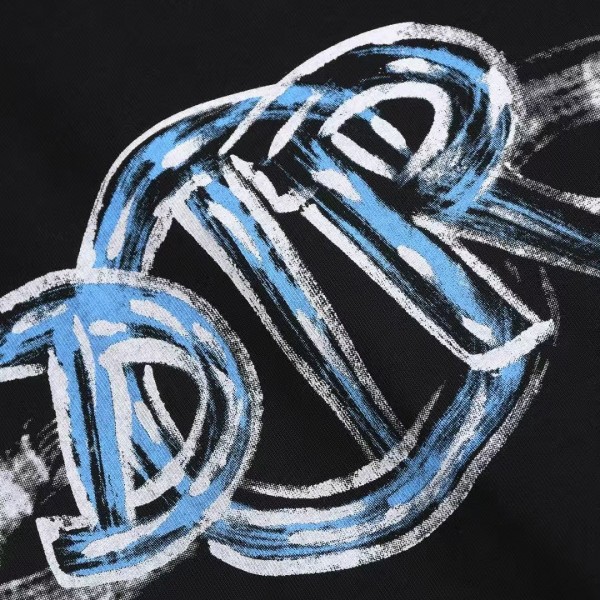 Dior 2025 new Starry Sky Graffiti Round Neck T-shirt