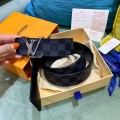 「#1315」Louis Vuitton LV men's belt  INITIALES