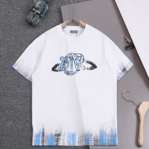 「#5128」Dior 2025 new Starry Sky Graffiti Round Neck T-shirt