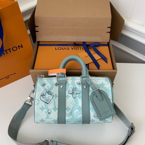 「#1322」Louis Vuitton's seasonal new Keepall Bandoulière 25 handbag M22527，25*15*11cm
