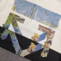 「#5143」offwhite Monet optimized boat arrow cotton T-shirt