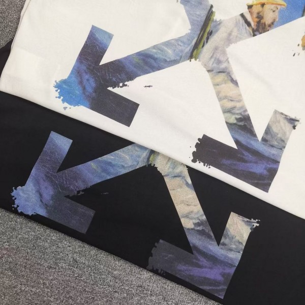 offwhite Monet optimized boat arrow cotton T-shirt