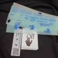 「#5144」off white black and white graffiti brush zebra crossing electrocardiogram