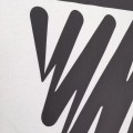 「#5145」off white black and white graffiti brush zebra crossing electrocardiogram