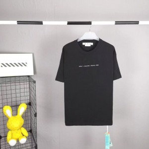 「#5146」off white eco-friendly graffiti arrow print cotton T-shirt