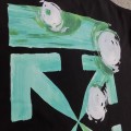 「#5146」off white eco-friendly graffiti arrow print cotton T-shirt