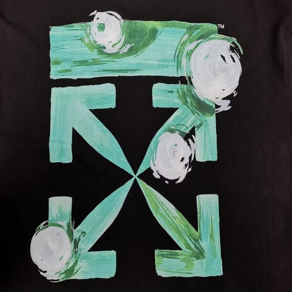 off white eco-friendly graffiti arrow print cotton T-shirt