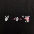 「#5147」off white eco-friendly graffiti arrow print cotton T-shirt