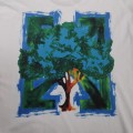 「#5148」off white eco-friendly graffiti arrow print cotton T-shirt