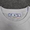 「#5148」off white eco-friendly graffiti arrow print cotton T-shirt