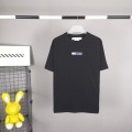 「#5155」off white summer new lucky leaf embroidery print T-shirt