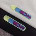 「#5155」off white summer new lucky leaf embroidery print T-shirt