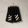 「#5173」Off White new gold-stamped warning line cotton shorts