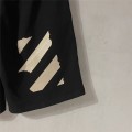 「#5173」Off White new gold-stamped warning line cotton shorts
