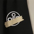 「#5173」Off White new gold-stamped warning line cotton shorts