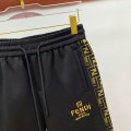 「#5175」Fendi 2025 new logo printed cotton shorts