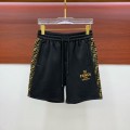 「#5175」Fendi 2025 new logo printed cotton shorts