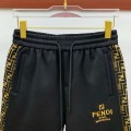 「#5175」Fendi 2025 new logo printed cotton shorts