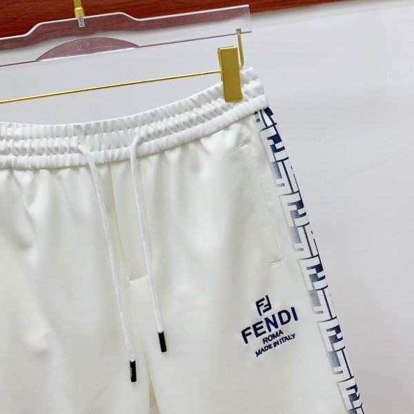 Fendi 2025 new logo printed cotton shorts