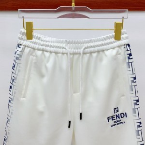 「#5176」Fendi 2025 new logo printed cotton shorts