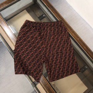 「#5178」Fendi 2025 new full print logo printed cotton shorts