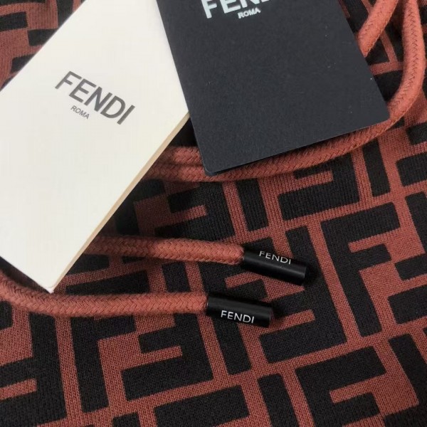 Fendi 2025 new full print logo printed cotton shorts