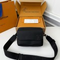 「#5219」LV FASTLINE Full Leather Postman's Bag M22482,Size:18*7*23.5cm