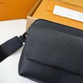 「#5219」LV FASTLINE Full Leather Postman's Bag M22482,Size:18*7*23.5cm