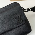 「#5219」LV FASTLINE Full Leather Postman's Bag M22482,Size:18*7*23.5cm